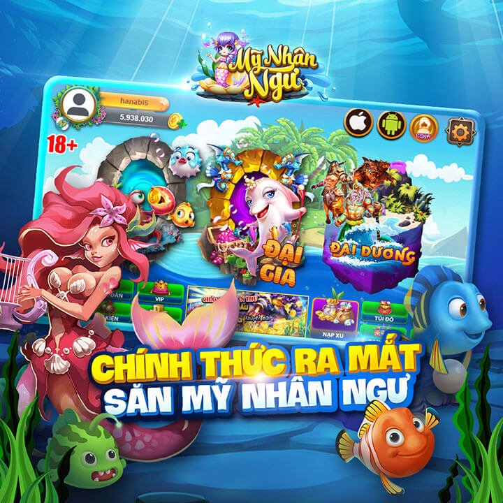 Các tính năng có trong game bắn cá mỹ nhân ngư