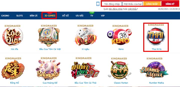 Cách chơi game Thai Hilo trên BK8