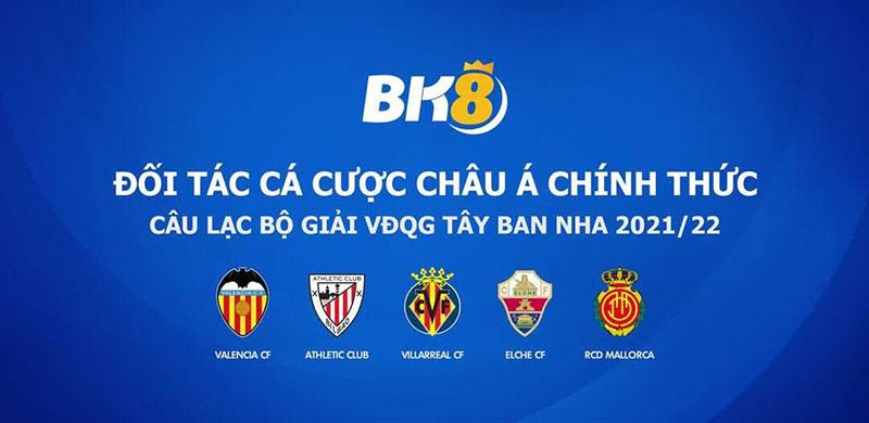 BK8 kết hợp cùng các clb nổi tiếng