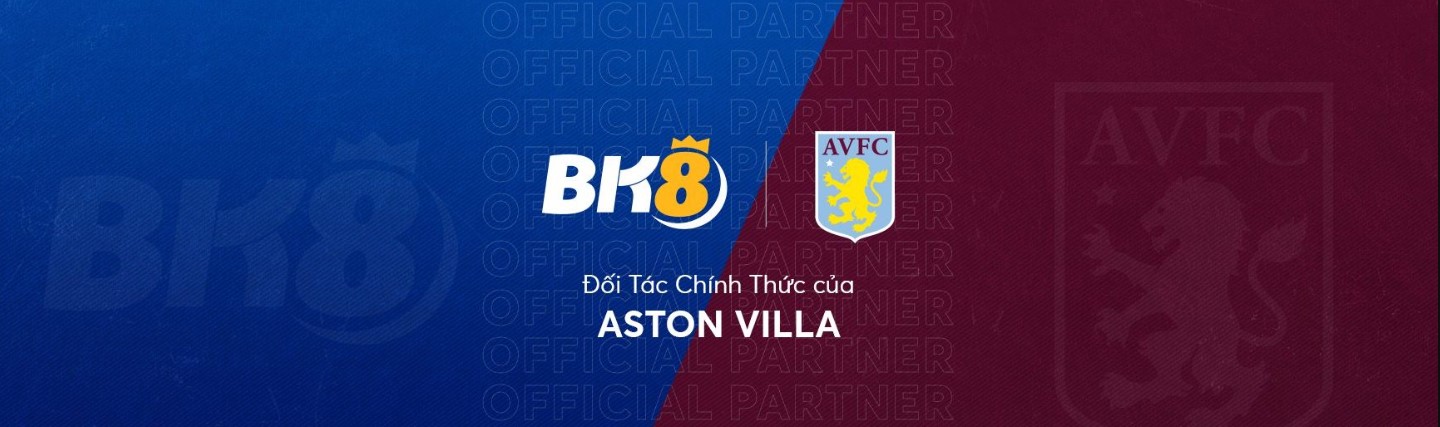 Bk8 là đối tác chính thức của aston villa